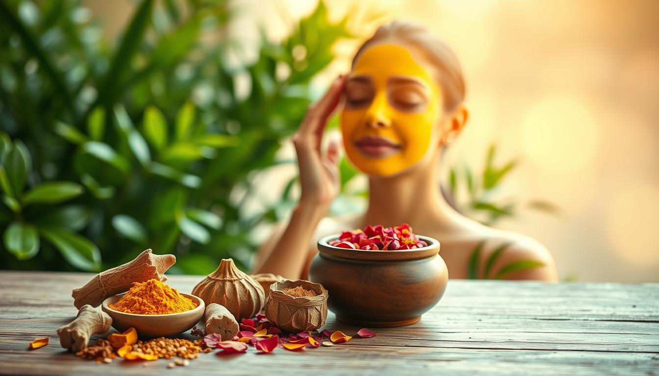 Ayurvedic skincare and beauty routines